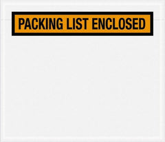 Value Collection - 1,000 Piece, 7" Long x 6" Wide, Packing List Envelope - Packing List Enclosed, Orange - Exact Tooling