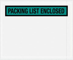 Value Collection - 1,000 Piece, 4-1/2" Long x 5-1/2" Wide, Packing List Envelope - Packing List Enclosed, Green - Exact Tooling