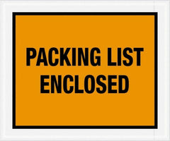Value Collection - 500 Piece, 10" Long x 12" Wide, Packing List Envelope - Packing List Enclosed, Orange - Exact Tooling
