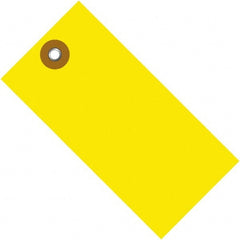 Dupont - 3-1/4" High x 1-5/8" Long, Safety & Facility Blank Tag - Yellow Spunbonded Olefin - Exact Tooling
