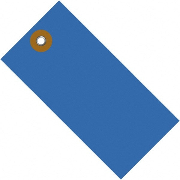 Dupont - 2-3/4" High x 1-3/8" Long, Safety & Facility Blank Tag - Blue Spunbonded Olefin - Exact Tooling