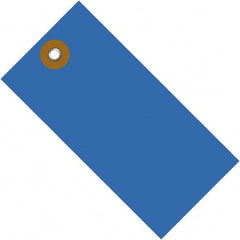 Dupont - 3-1/4" High x 1-5/8" Long, Safety & Facility Blank Tag - Blue Spunbonded Olefin - Exact Tooling