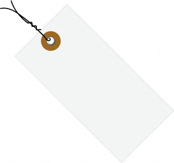 Dupont - 3-1/4" High x 1-5/8" Long, Safety & Facility Blank Tag - White Spunbonded Olefin - Exact Tooling