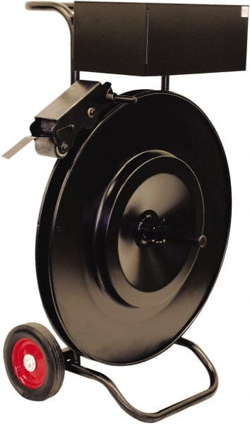 Made in USA - Strapping Dispensers & Carts Type: Oscillated Coil Dispenser For Use With: Ribbon Wound Steel Strapping - Exact Tooling