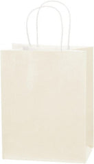 Made in USA - Kraft Grocery Bag - 8 x 4-1/2 x 10-1/4, French Vanilla - Exact Tooling