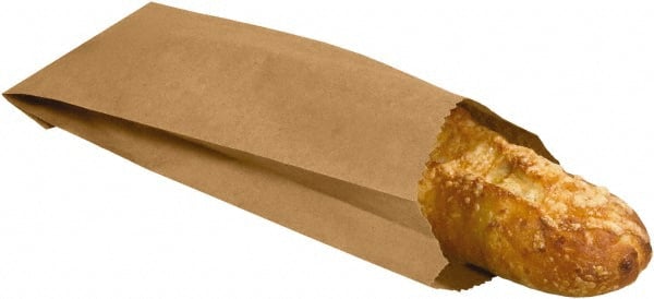 Made in USA - Kraft Grocery Bag - 3-3/4 x 2-1/4 x 11-1/2, Kraft - Exact Tooling