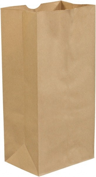 Made in USA - Kraft Grocery Bag - 8-1/4 x 5-1/4 x 18, Kraft - Exact Tooling
