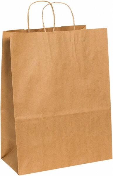 Made in USA - Kraft Grocery Bag - 13 x 7 x 17, Kraft - Exact Tooling