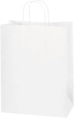 Made in USA - Kraft Grocery Bag - 10 x 5 x 13, White - Exact Tooling