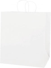 Made in USA - Kraft Grocery Bag - 14 x 10 x 15-1/2, White - Exact Tooling