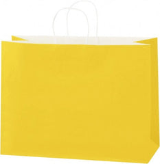 Made in USA - Kraft Grocery Bag - 16 x 6 x 12, Buttercup - Exact Tooling