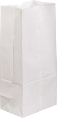 Made in USA - Kraft Grocery Bag - 7-3/4 x 4-3/4 x 16, White - Exact Tooling