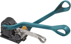 Made in USA - 3/4" Wide, Steel Crimper - Feed Wheel Function, Use with Steel Strapping - Exact Tooling