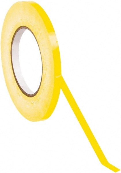 Value Collection - 180 Yd Long, Bag Tape - Yellow - Exact Tooling