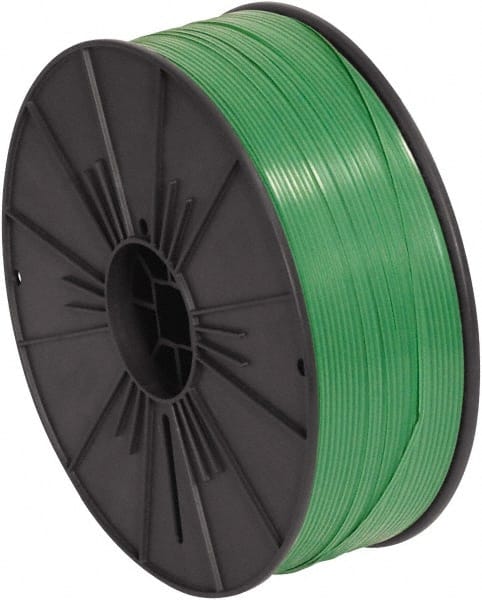 Made in USA - 7,000" Long, Bag Tie - Green - Exact Tooling