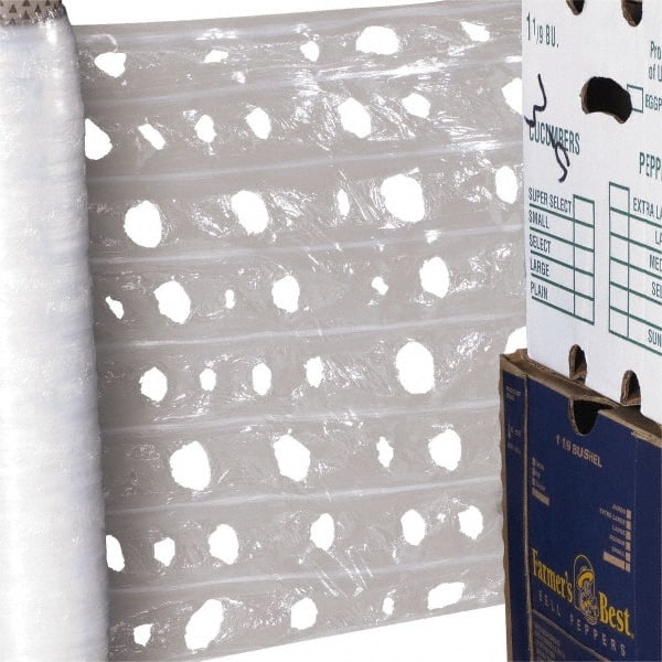 Made in USA - 20" x 3,280' Clear Vented Pallet Wrap - Exact Tooling