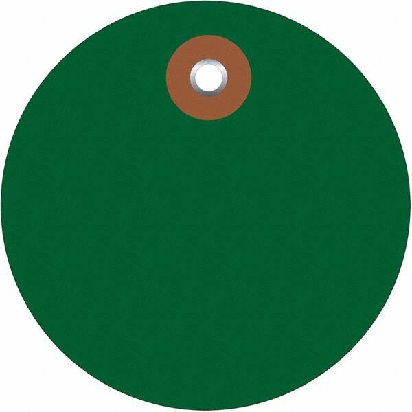 Made in USA - Safety & Facility Blank Tag - Green Vinyl - Exact Tooling