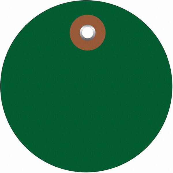 Made in USA - Safety & Facility Blank Tag - Green Vinyl - Exact Tooling