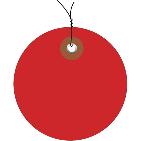 Made in USA - Safety & Facility Blank Tag - Red Vinyl - Exact Tooling