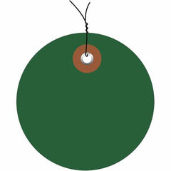 Made in USA - Safety & Facility Blank Tag - Green Vinyl - Exact Tooling