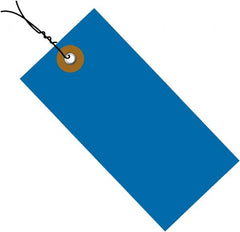 Dupont - 2-3/4" High x 1-3/8" Long, Safety & Facility Blank Tag - Blue Spunbonded Olefin - Exact Tooling
