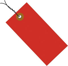 Dupont - 3-1/4" High x 1-5/8" Long, Safety & Facility Blank Tag - Red Spunbonded Olefin - Exact Tooling