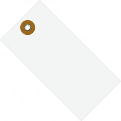 Dupont - 5-1/4" High x 2-5/8" Long, Safety & Facility Blank Tag - White Spunbonded Olefin - Exact Tooling