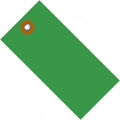 Dupont - 3-1/4" High x 1-5/8" Long, Safety & Facility Blank Tag - Green Spunbonded Olefin - Exact Tooling