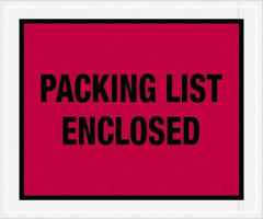 Value Collection - 500 Piece, 10" Long x 12" Wide, Packing List Envelope - Packing List Enclosed, Red - Exact Tooling