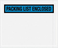 Value Collection - 1,000 Piece, 4-1/2" Long x 5-1/2" Wide, Packing List Envelope - Packing List Enclosed, Blue - Exact Tooling