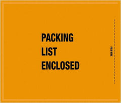 Value Collection - 1,000 Piece, 8-1/2" Long x 10" Wide, Packing List Envelope - Packing List Enclosed, Orange - Exact Tooling