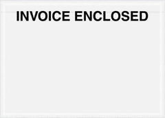 Value Collection - 1,000 Piece, 7" Long x 5" Wide, Packing List Envelope - Invoice Enclosed, Clear - Exact Tooling