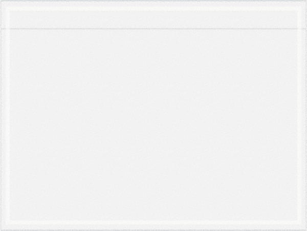 Value Collection - 1,000 Piece, 4" Long x 3" Wide, Packing List Envelope - Unprinted, Clear - Exact Tooling