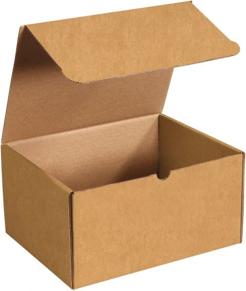 Made in USA - 9-1/4" Wide x 12-1/8" Long x 6-1/2" High Rectangle Crush Proof Mailers - 1 Wall, Kraft (Color) - Exact Tooling