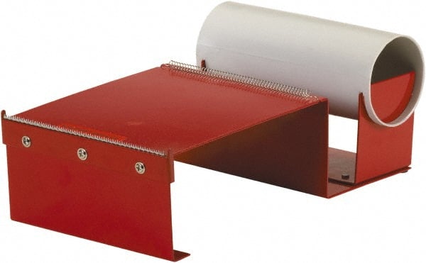Import - 6" Wide, Single Roll, Manual Table/Desk Tape Dispenser - Metal, Unlimited Dispensed Tape Length - Exact Tooling