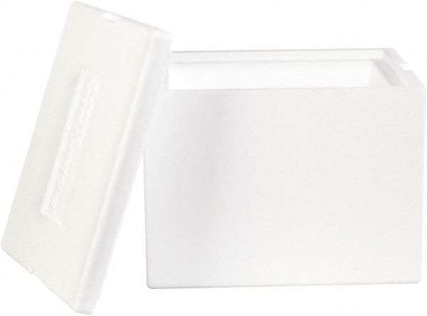 Made in USA - 10" Wide x 12" Long x 9" High Rectangle Insulated Box - White - Exact Tooling