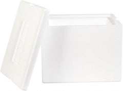 Made in USA - 10" Wide x 12" Long x 9" High Rectangle Insulated Box - White - Exact Tooling