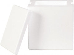 Made in USA - 6" Wide x 8" Long x 9" High Rectangle Insulated Box - White - Exact Tooling