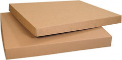 Made in USA - 40" Wide x 48" Long x 5" High Rectangle Corrugated Shipping Box - 1 Wall, Kraft (Color), 95 Lb Capacity - Exact Tooling