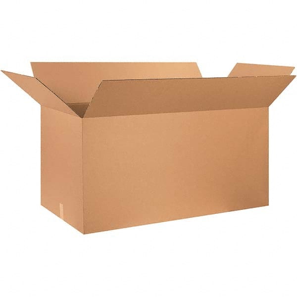 Made in USA - 24" Wide x 48" Long x 24" High Rectangle Corrugated Shipping Box - 1 Wall, Kraft (Color), 65 Lb Capacity - Exact Tooling