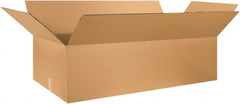 Made in USA - 24" Wide x 48" Long x 12" High Rectangle Heavy Duty Corrugated Box - 2 Walls, Kraft (Color), 100 Lb Capacity - Exact Tooling