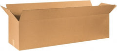 Made in USA - 16" Wide x 48" Long x 16" High Rectangle Corrugated Shipping Box - 1 Wall, Kraft (Color), 65 Lb Capacity - Exact Tooling