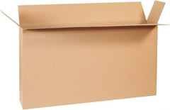Made in USA - 8" Wide x 48" Long x 24" High Rectangle Corrugated Shipping Box - 1 Wall, Kraft (Color), 95 Lb Capacity - Exact Tooling