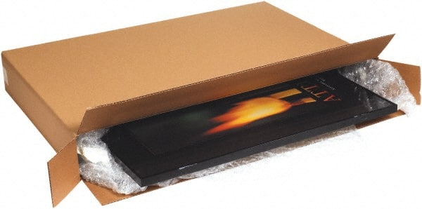 Made in USA - 6" Wide x 44" Long x 35" High Rectangle Corrugated Shipping Box - 1 Wall, Kraft (Color), 95 Lb Capacity - Exact Tooling