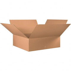Made in USA - 36" Wide x 36" Long x 12" High Rectangle Corrugated Shipping Box - 1 Wall, Kraft (Color), 65 Lb Capacity - Exact Tooling
