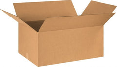 Made in USA - 24" Wide x 36" Long x 18" High Rectangle Corrugated Shipping Box - 1 Wall, Kraft (Color), 65 Lb Capacity - Exact Tooling