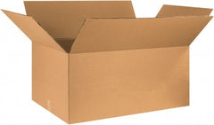 Made in USA - 18" Wide x 36" Long x 18" High Rectangle Heavy Duty Corrugated Box - 2 Walls, Kraft (Color), 100 Lb Capacity - Exact Tooling
