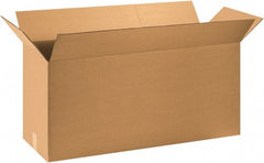Made in USA - 12" Wide x 36" Long x 16" High Rectangle Corrugated Shipping Box - 1 Wall, Kraft (Color), 65 Lb Capacity - Exact Tooling