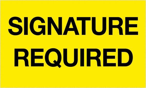 Tape Logic - 5" Long, Fluorescent Yellow Paper Shipping Label - For Multi-Use - Exact Tooling