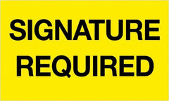 Tape Logic - 5" Long, Fluorescent Yellow Paper Shipping Label - For Multi-Use - Exact Tooling